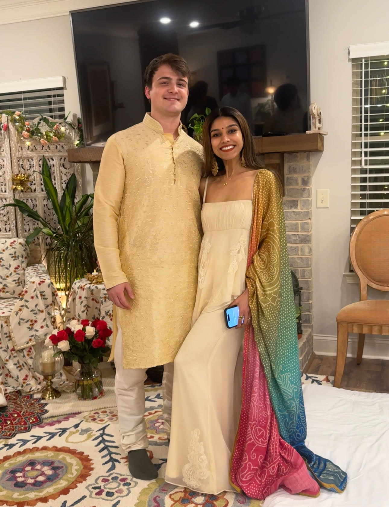 Me and Ashi in Indian attire